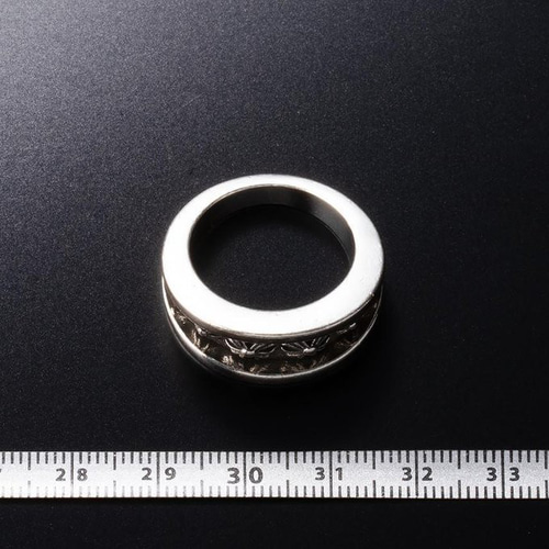 シルバー925 フレアクロス ダブル リング 指輪 リリー フレア