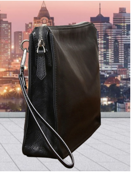 2025新モデルの頭層牛革の男の人は商務のカジュアルなファッション潮男の大容量の柔らかい皮は手を取ってカバンを持ちます