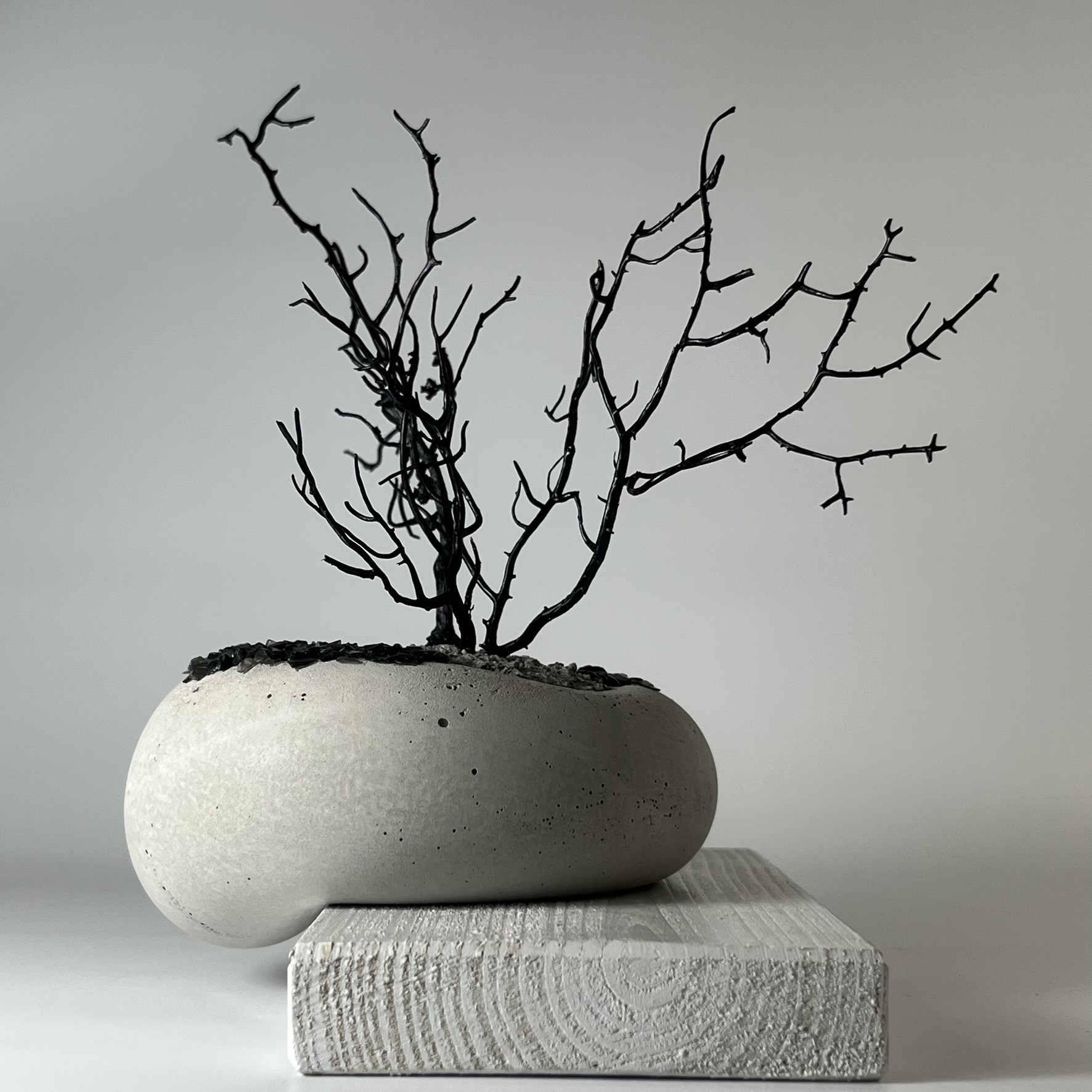 石と木のアート【送料無料】mu-16