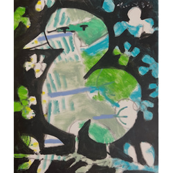 c*i様 「 語り継がれる優しさ 」｜絵画 原画 抽象画 絵 動物画 ドローイン 絵 c*i様 原画 ドローイン 語り継がれる優しさ 動物画 」｜絵画 「 抽象画