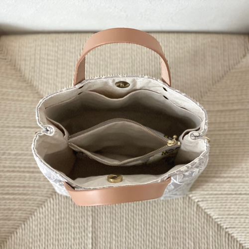 ⚮̈ミナペルホネン symphony ポーチで仕切りバッグ トート トート