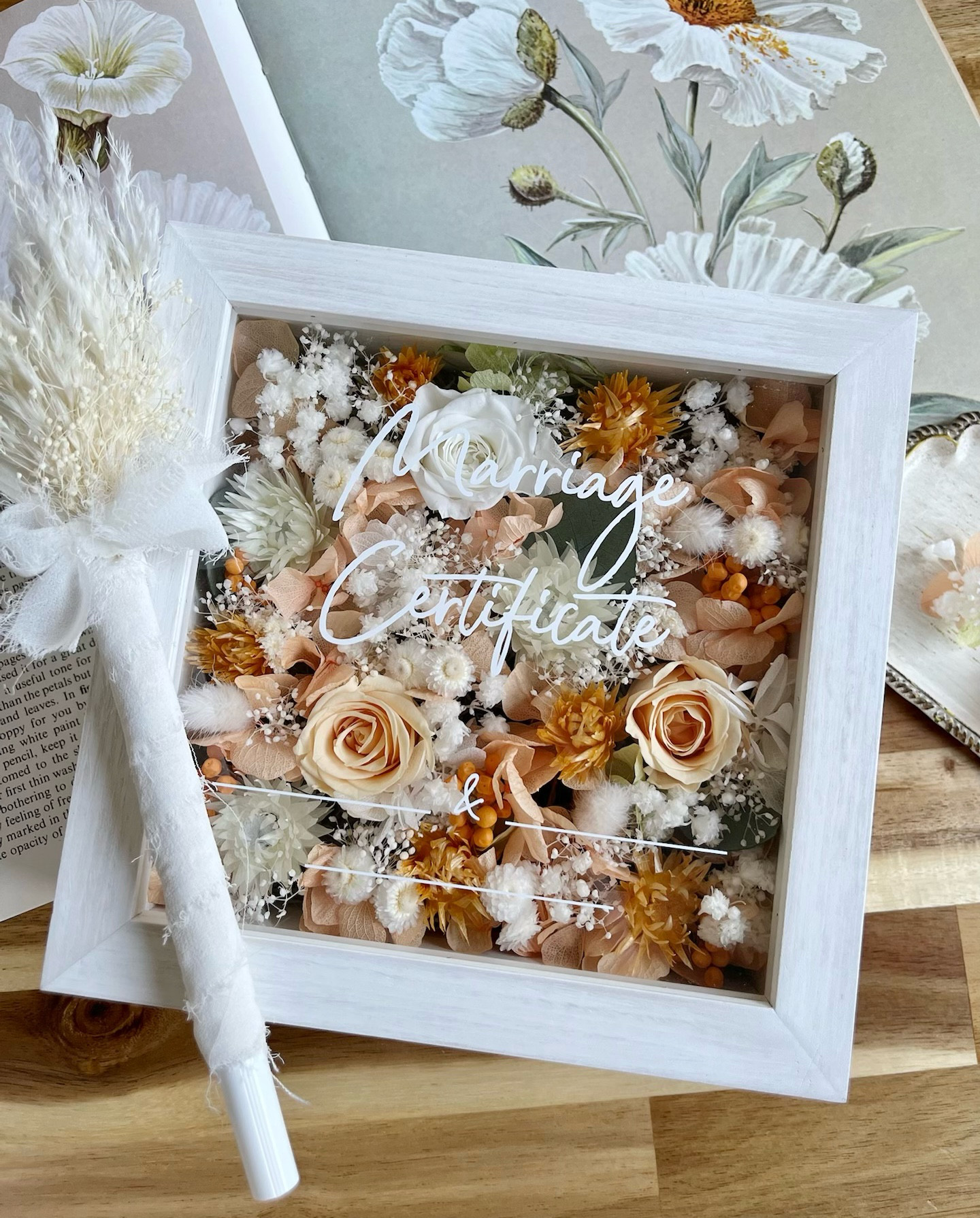 3色選べる｜キレイに仕上がるゲスト参加型結婚証明書30名