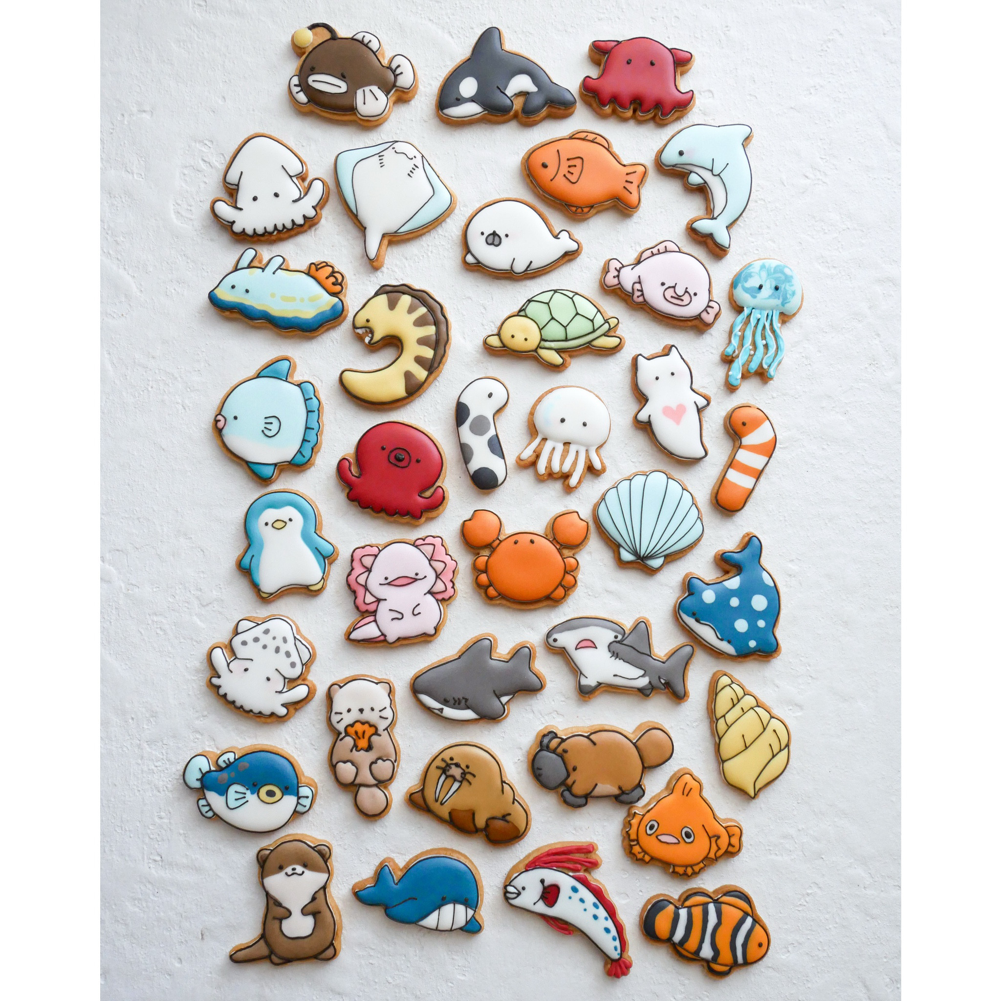 24個セット｜うみの生き物シリーズ｜クッキー型