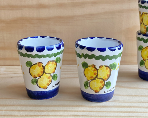 rice Italian tableware ミニカップ 5点 陶器 rice Italian tableware ミニカップ 5点 陶器