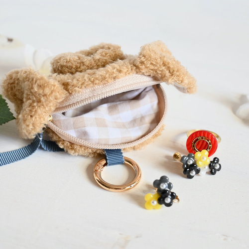 miniミニポーチ トイプードルちゃん ポーチ アトリエキューン 通販