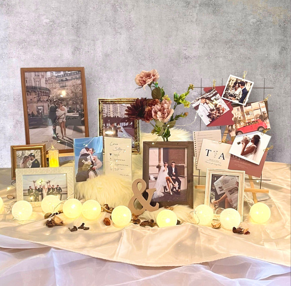 新作】秋冬婚 ウェルカムスペースセット おまとめ 装飾 小物一式