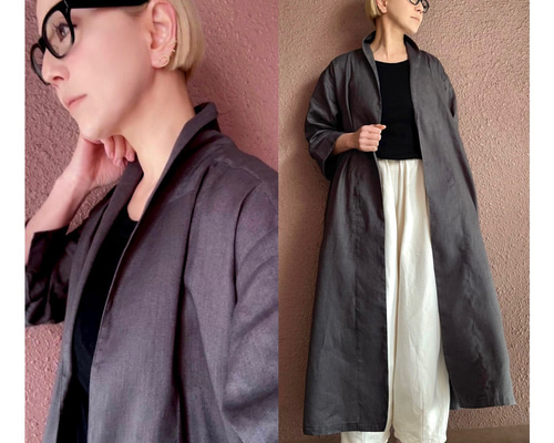 RATA❤️長さ選べる❤️軽量上質リネン羽織り❤️細見えゆったり身幅