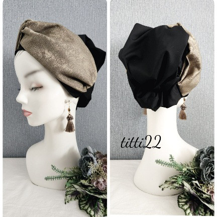 new  帽子にもなるヘアターバン【ボリュームターバン】