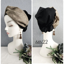 現行⭕️高級⭕️うさぎ毛⭕️一度着用⭕️マキシン　リボンベレー帽　美品 現行⭕️高級⭕️うさぎ毛⭕️一度着用⭕️マキシン リボン