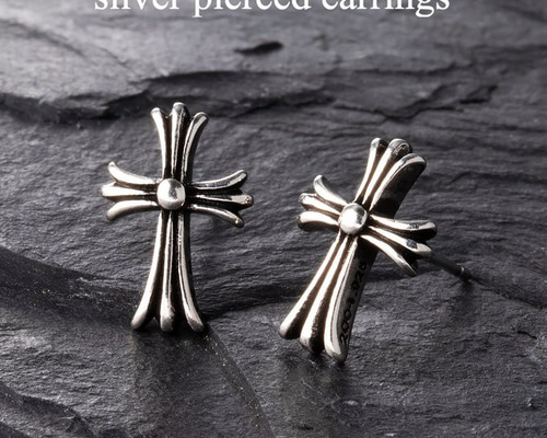 シルバー925 ピアス クロス クロスモチーフ ピアス 両耳用 十字架 32