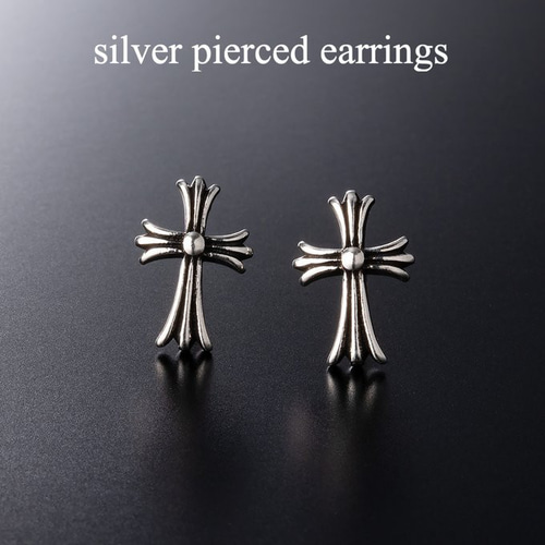 シルバー925 ピアス クロス クロスモチーフ ピアス 両耳用 十字架 32