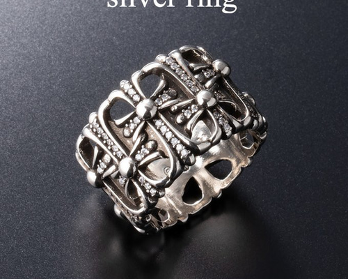 セメタリークロスリング シルバー925 約26g 約22号 楽天市場】クロム