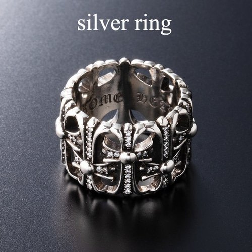 シルバー セメタリークロスリング クロスリング 指輪 リング 82 指輪