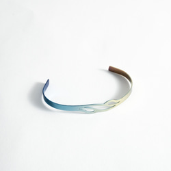 チタン　バングル Hizm/チタンバングル流水に桜/純チタン/バングル/15~20cm