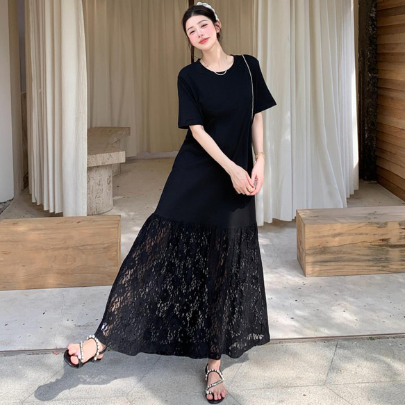 レース切替マキシワンピース レース切替マキシワンピース / GRACE CONTINENTAL | GRACE