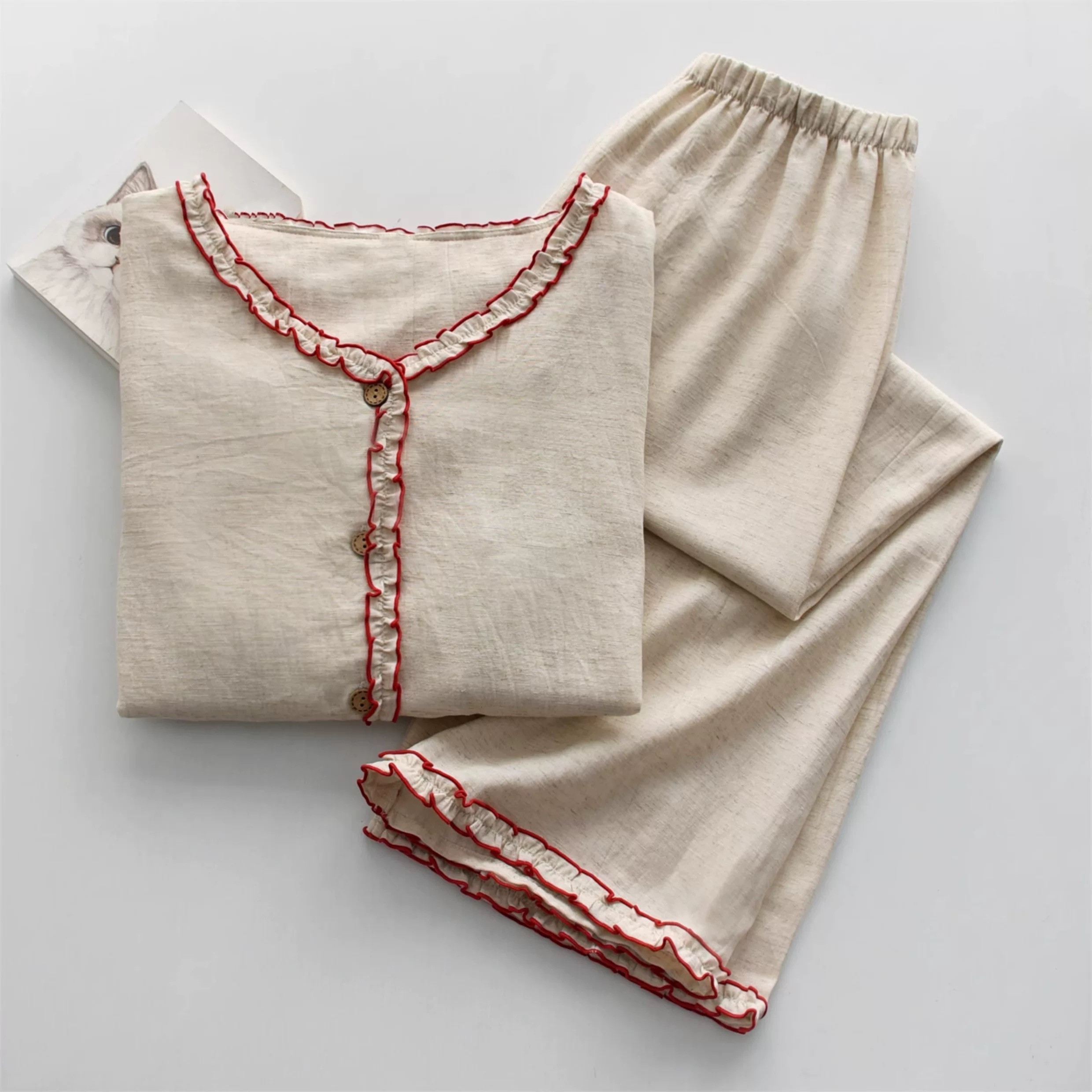 長袖 パジャマ 前開き 部屋着 敏感肌 プレゼント 贈り物