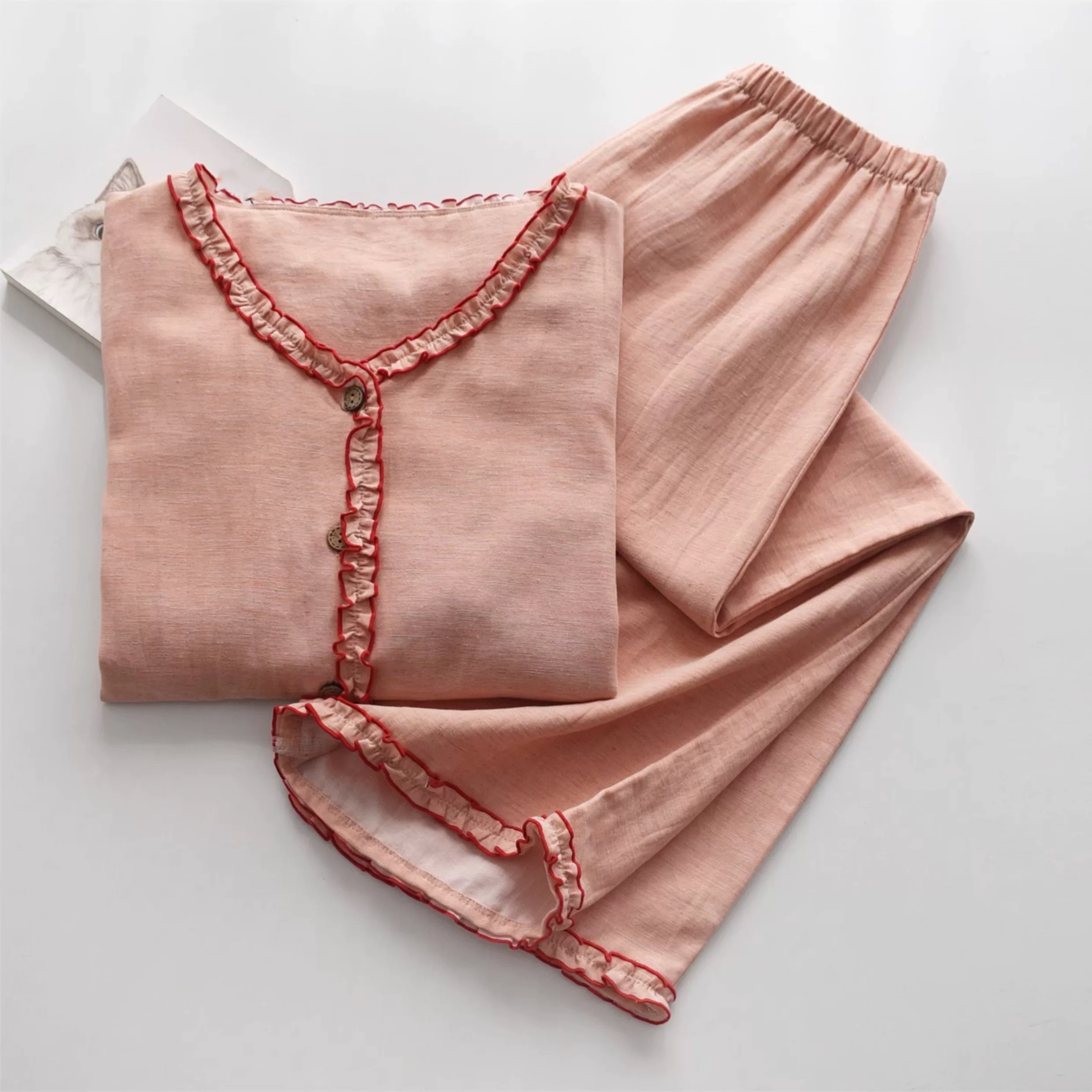 長袖 パジャマ 前開き 部屋着 敏感肌 プレゼント 贈り物