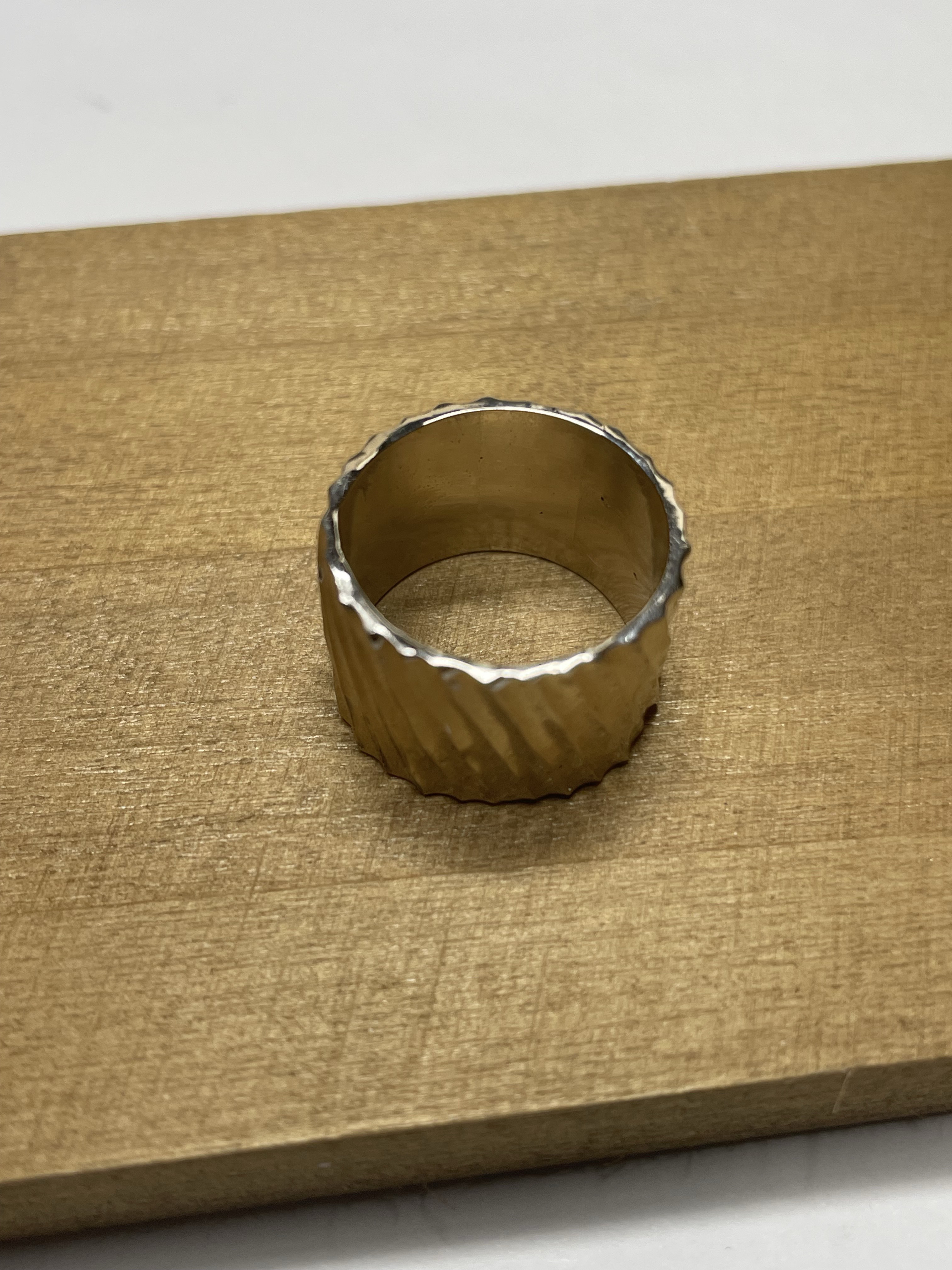 リング　ギザギザ　なみなみ　しましま　オリジナル　太め