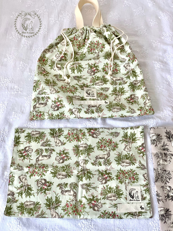 入園入学6点セット＊森の動物さんといっしょ＊ 19枚目の画像