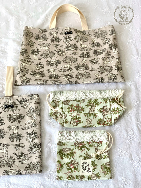 入園入学6点セット＊森の動物さんといっしょ＊ 17枚目の画像