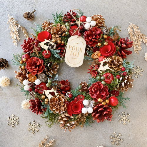 来年も楽しめる★クリスマスリース 2025 クリスマスリース ご予約受付開始✨ 今年も HaRuのクリスマス