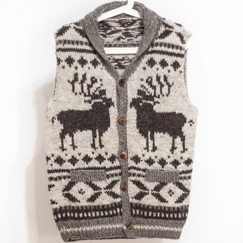 純毛手編みベスト、ボヘミアン風かぎ針編みベスト、ニットコート