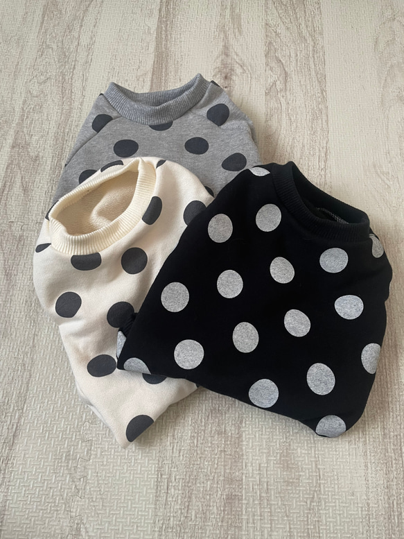 犬服！選べる3色⚫️ドット柄タンク⭐︎XS.S.M.DXS.DS.DM 6枚目の画像