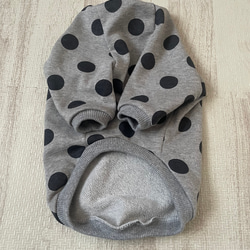 犬服‼︎選べる3色⚫️ドット柄袖あり⭐︎XS.S.M.DXS.DS.DM 6枚目の画像