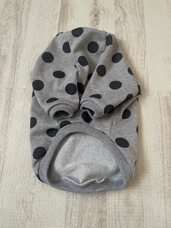 犬服‼︎選べる3色⚫️ドット柄袖あり⭐︎XS.S.M.DXS.DS.DM 6枚目の画像