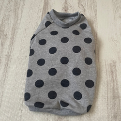 犬服‼︎選べる3色⚫️ドット柄袖あり⭐︎XS.S.M.DXS.DS.DM 5枚目の画像