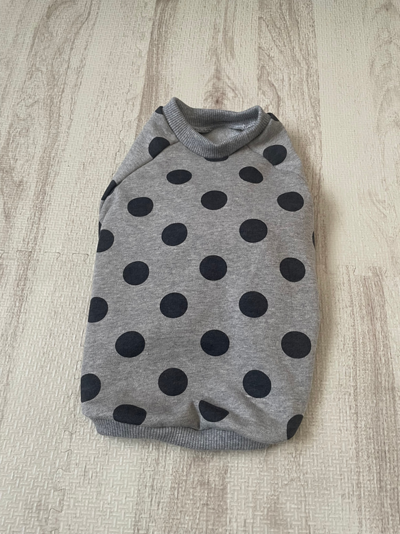 犬服‼︎選べる3色⚫️ドット柄袖あり⭐︎XS.S.M.DXS.DS.DM 5枚目の画像