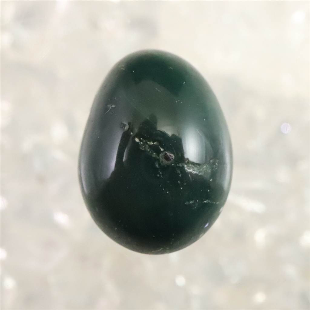 出雲碧玉 出雲石  12.3mmオーバル ルース ディレクトリーカード付 0.7g #63907