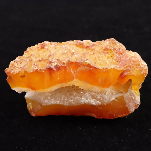 天然石メノウ花 北海道 花石産 メノウ 瑪瑙 25mmペアシェイプ ルース 4.52g