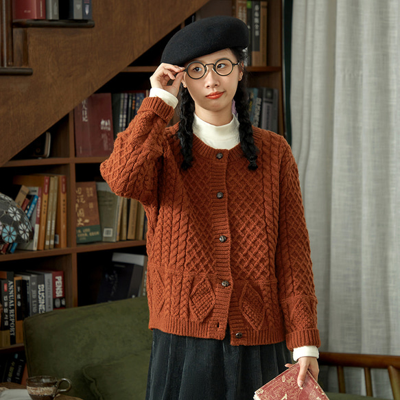 ニットジャケット ニットカーディガン 3色 S-Mサイズ S515 ニット