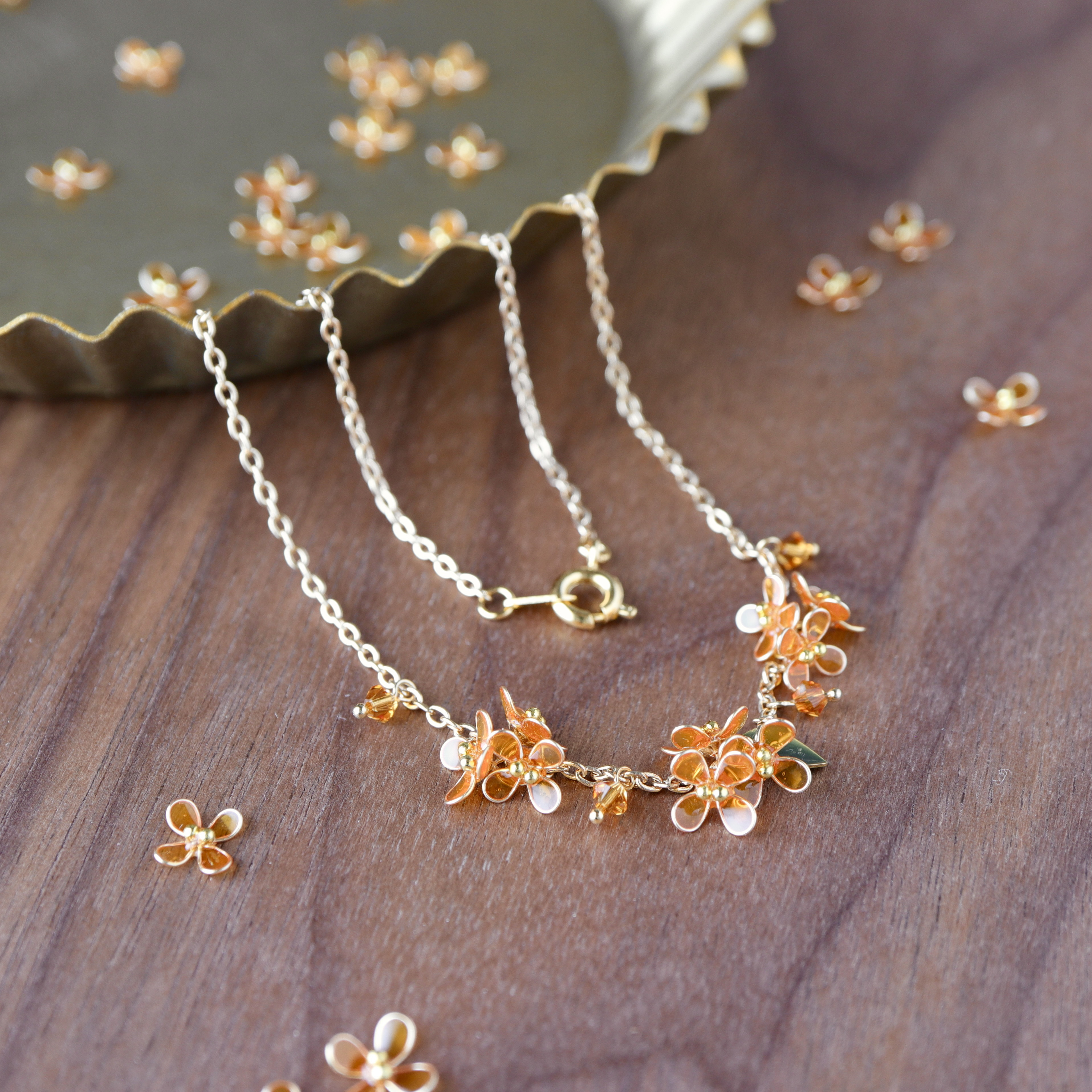 アクセサリー kyosuke24 秋限定】咲き零れる金木犀 | ネックレス ネックレス・ペンダント