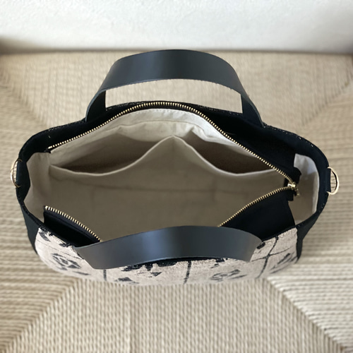 ⚮̈ミナペルホネン もっとかくれんぼトート Lulu beige（large