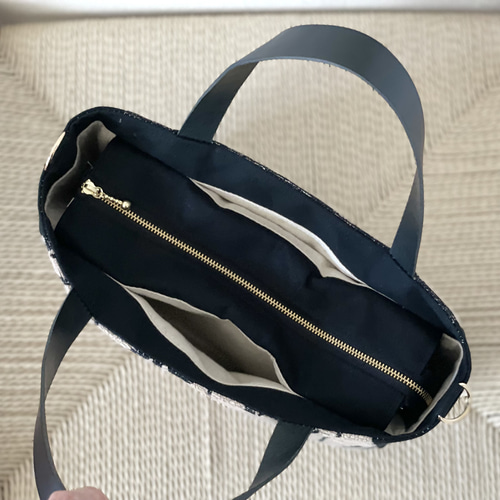 ⚮̈ミナペルホネン もっとかくれんぼトート Lulu beige（large