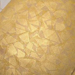 金彩工芸　特別仕様　モザイク金仕上げ　コットンむら染黄色地製　「道中財布」 10枚目の画像