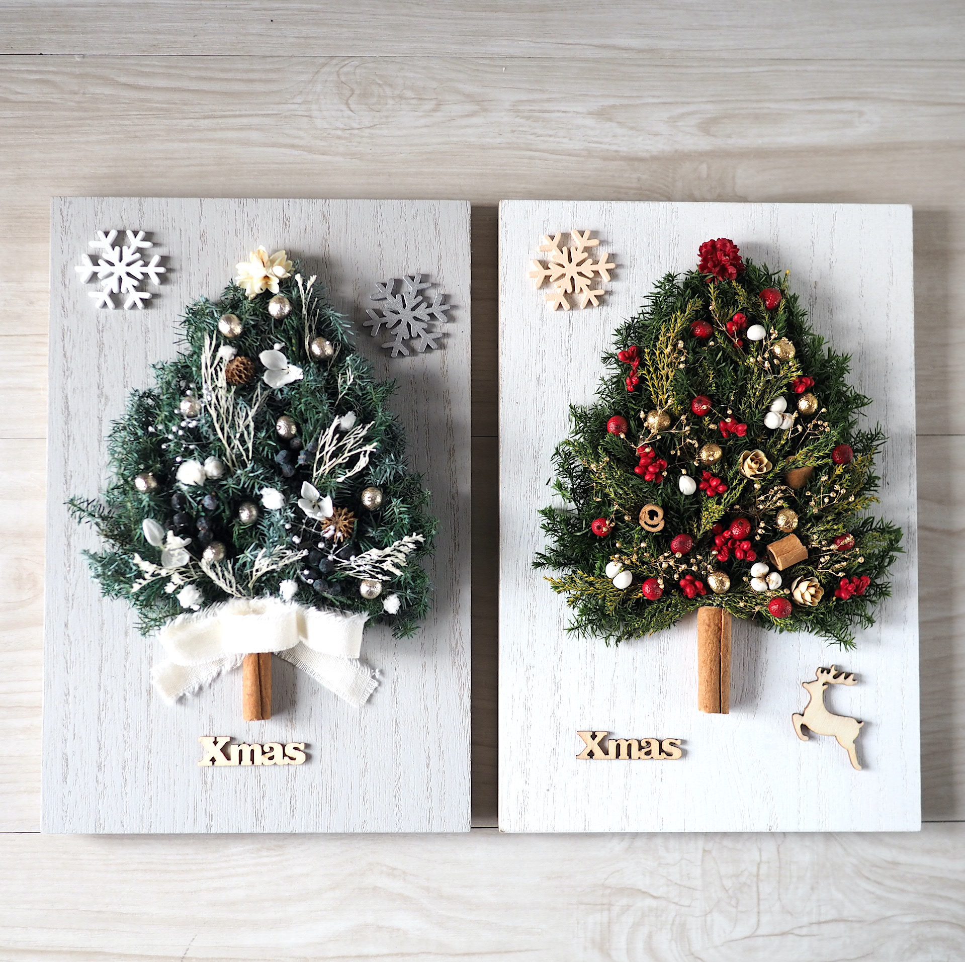 トールペイント(ローズマリング)クリスマス壁掛け