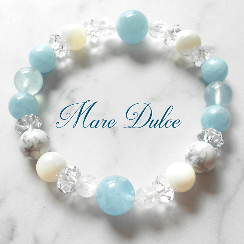 マーレ・ドルチェ ◇ 癒し・恋人・夫婦関係・芸術性 / アクアマリン・マザーオブパール・ハウライト・水晶
