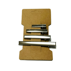 【30ｾｯﾄ】アクセサリー台紙（OPP袋付き）/ヘアピン・ヘアクリップ用　茶・クラフト/J-6-10 [送料無料] 2枚目の画像