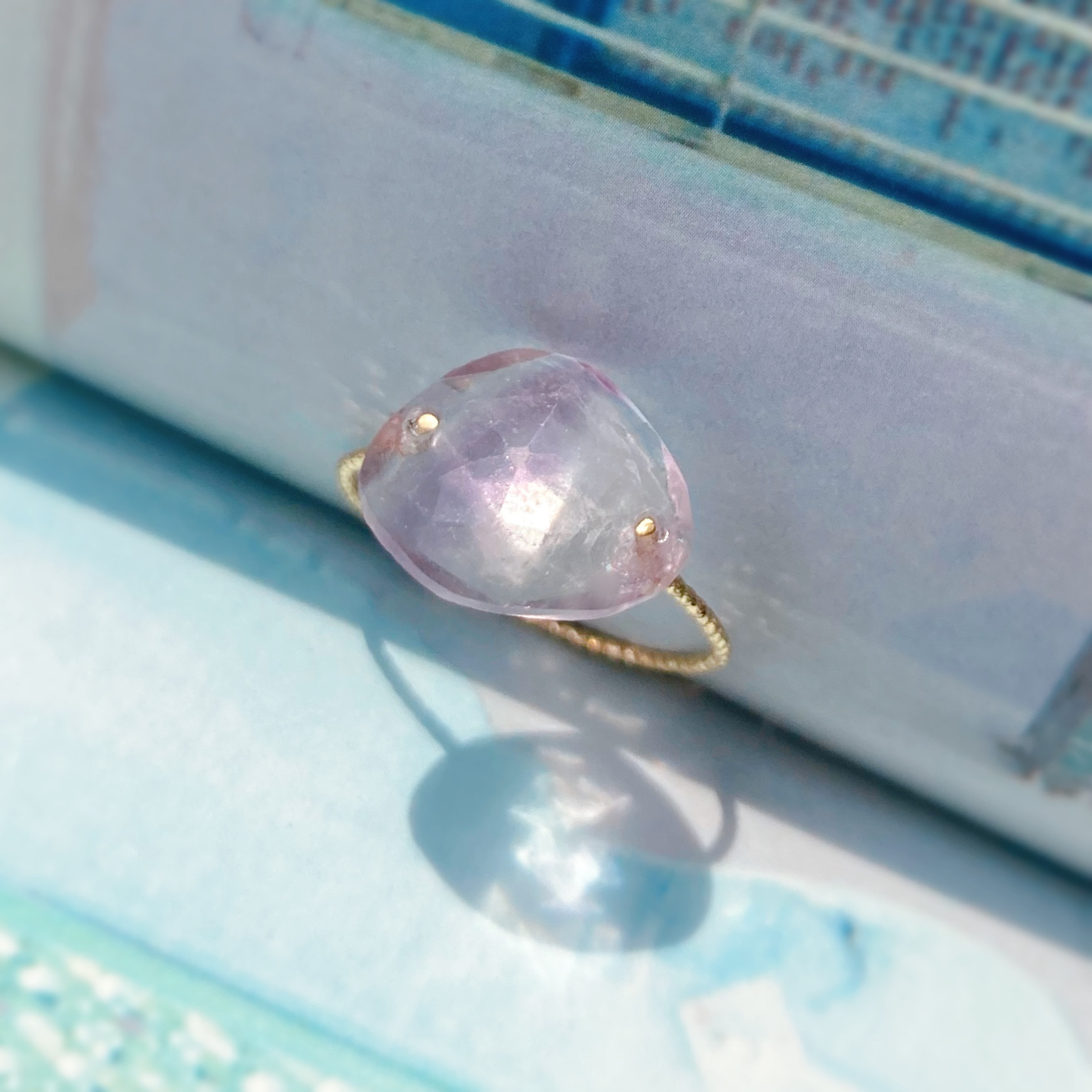 Prana candy gem ✴︎フローライト✴︎k14gfリング