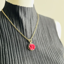 【あきちゃん様専用】スチームパンクな薔薇のチョーカー・ワインレッド 3枚目の画像