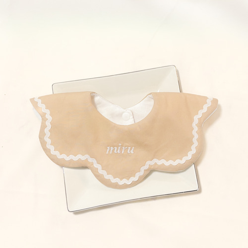 名入れ46色》namimoku bib ／ベビースタイ 360 もくもくスタイ