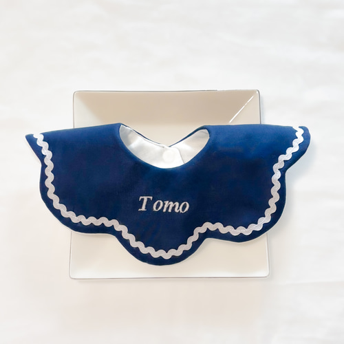 名入れ46色》namimoku bib ／ベビースタイ 360 もくもくスタイ