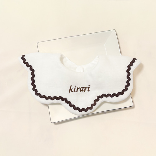 名入れ46色》namimoku bib ／ベビースタイ 360 もくもくスタイ