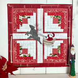 ✨オリーブ✨パッチワークタペストリー オリーブ 古布 パッチワーク