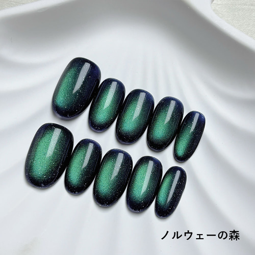 初夏フェア】マグネットネイルチップ ショートオーバル ワンカラー