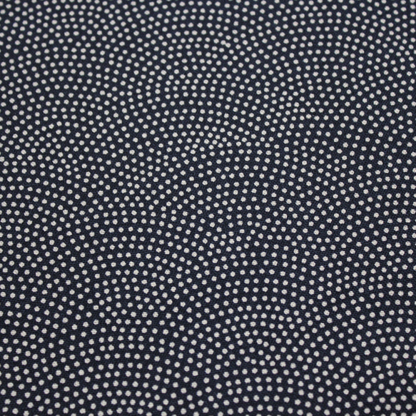 ◆半襟・半衿【鮫小紋】濃紺 2枚目の画像