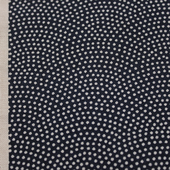 ◆半襟・半衿【鮫小紋】濃紺 3枚目の画像